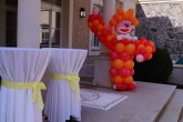 klaun z balónků