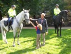 park Portheimka a jízdní policie